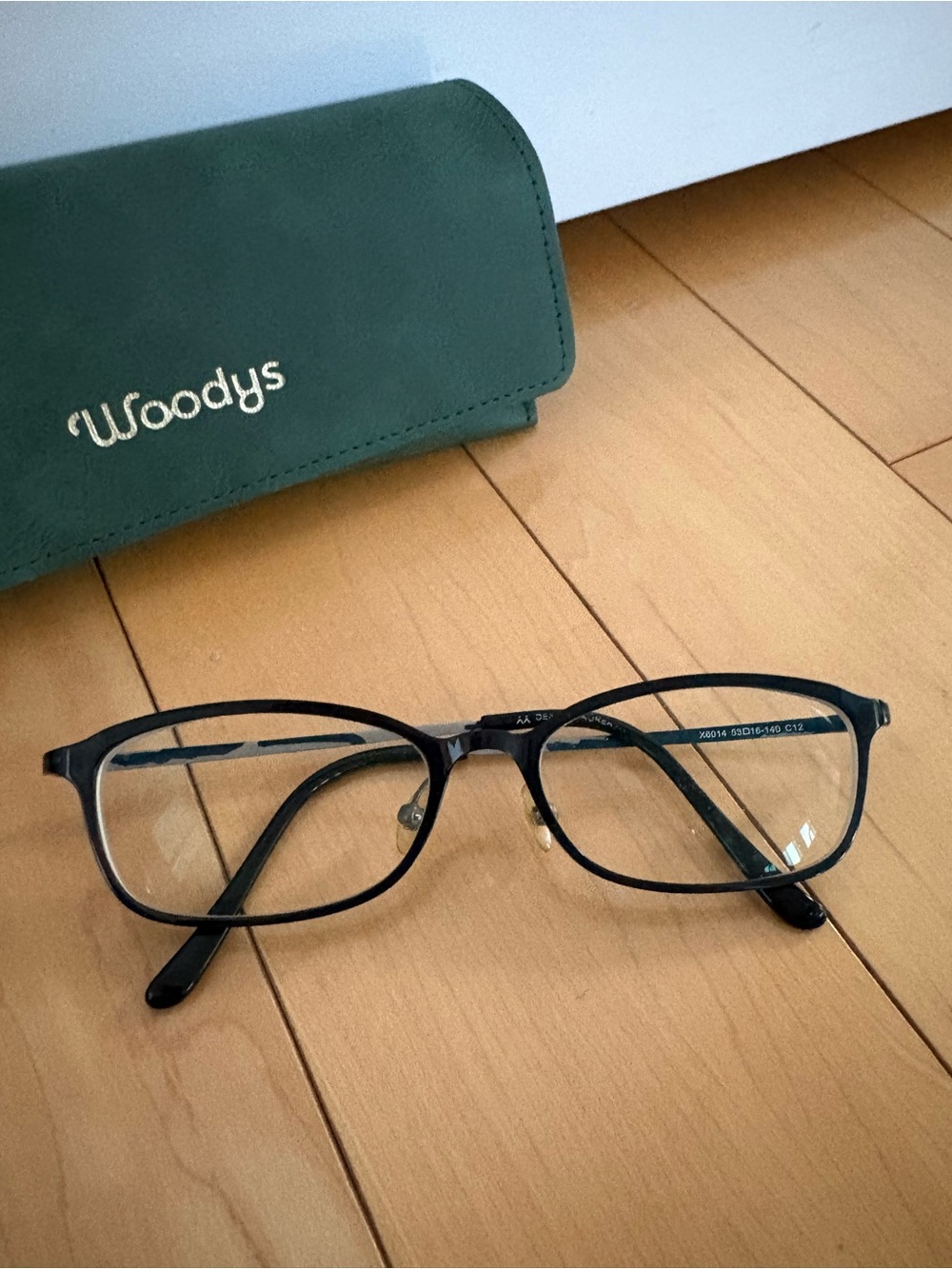 Woodys Y2K Small Rectangular Eyeglass Glasses Frame Metal Vintage 53 16 140
